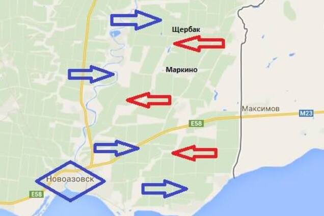 Опубликована карта вторжения России в Украину