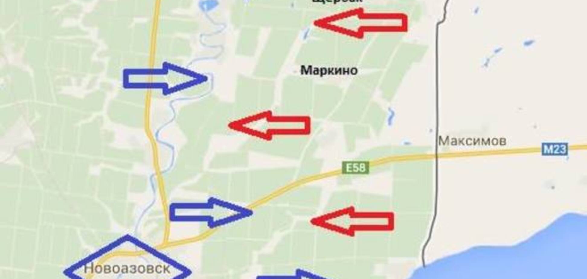 Опубліковано мапу вторгнення Росії в Україну
