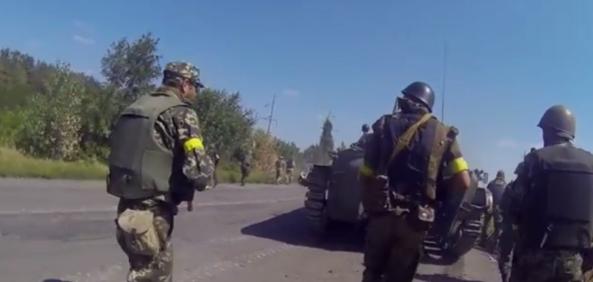 Появилось видео штурма бойцами АТО блокпостов террористов в Иловайске