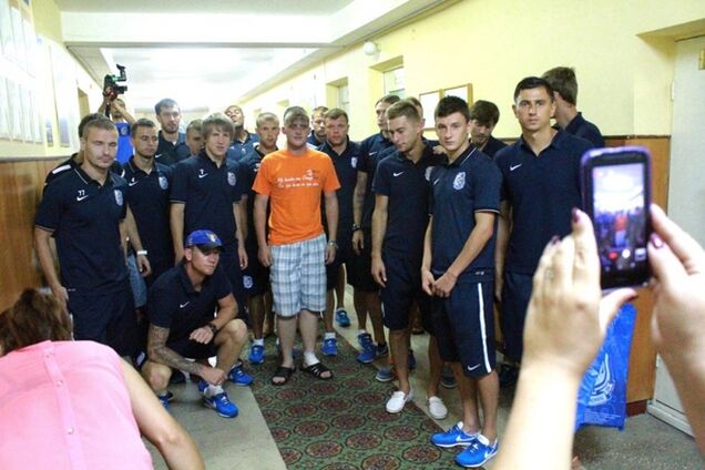 'Черноморец' встретился с ранеными воинами сил АТО