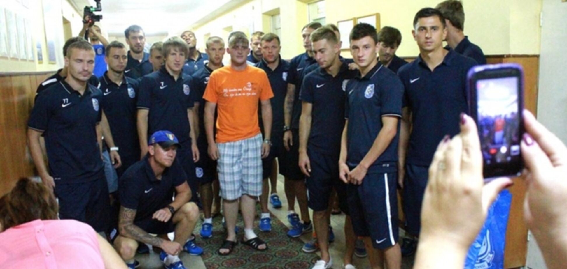 'Черноморец' встретился с ранеными воинами сил АТО