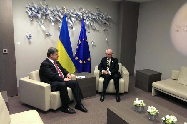 Ромпей пообещал Порошенко 'адекватную оценку' действиям РФ на Донбассе