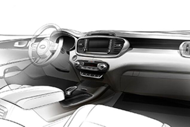 КИА намекнула на интерьер нового кроссовера Sorento