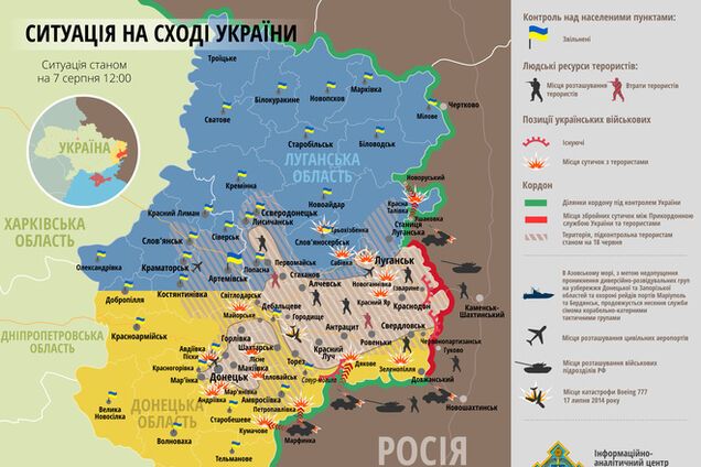 Боевики в зоне АТО не смогли вернуться на утраченные позиции