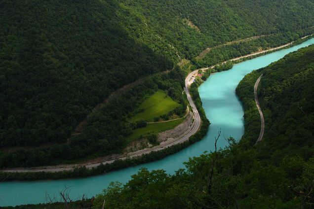 Соча. Бирюзовая река