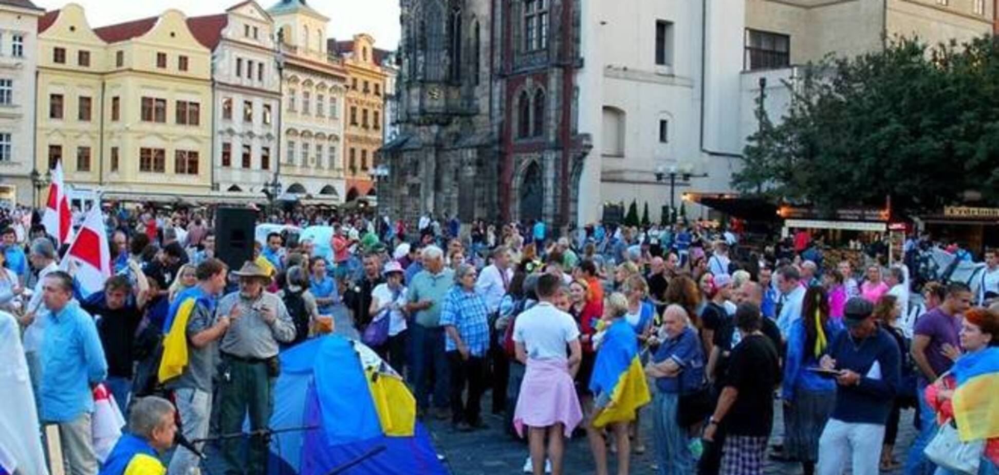 В Праге начался двухмесячный Майдан в поддержку Украины