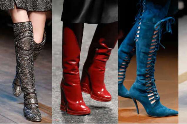 Самая стильная обувь осени-зимы 2014-2015: необычные каблуки и контрастные носки