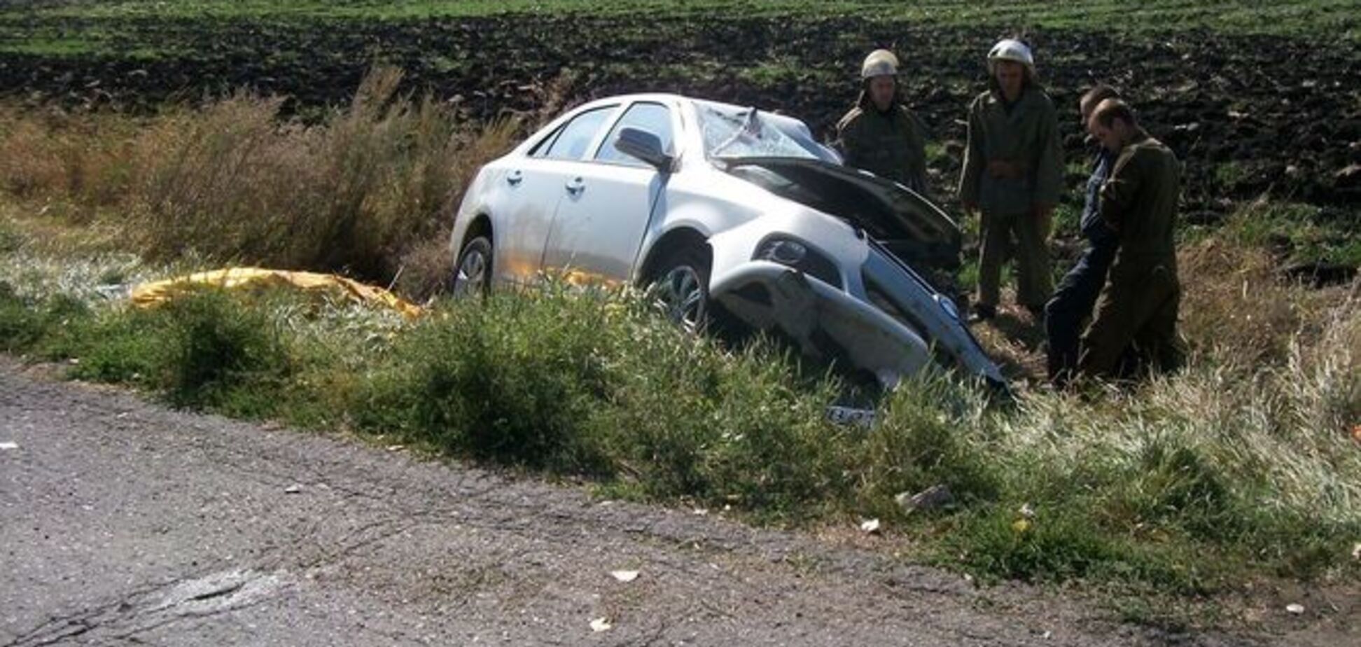 На Харьковщине столкнулись легковушка и пассажирский автобус: есть жертвы