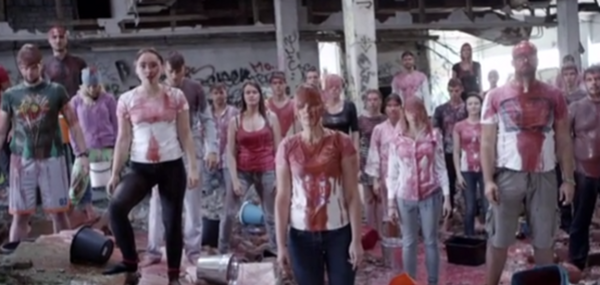 Европейцы умылись кровью в знак протеста против войны в Украине