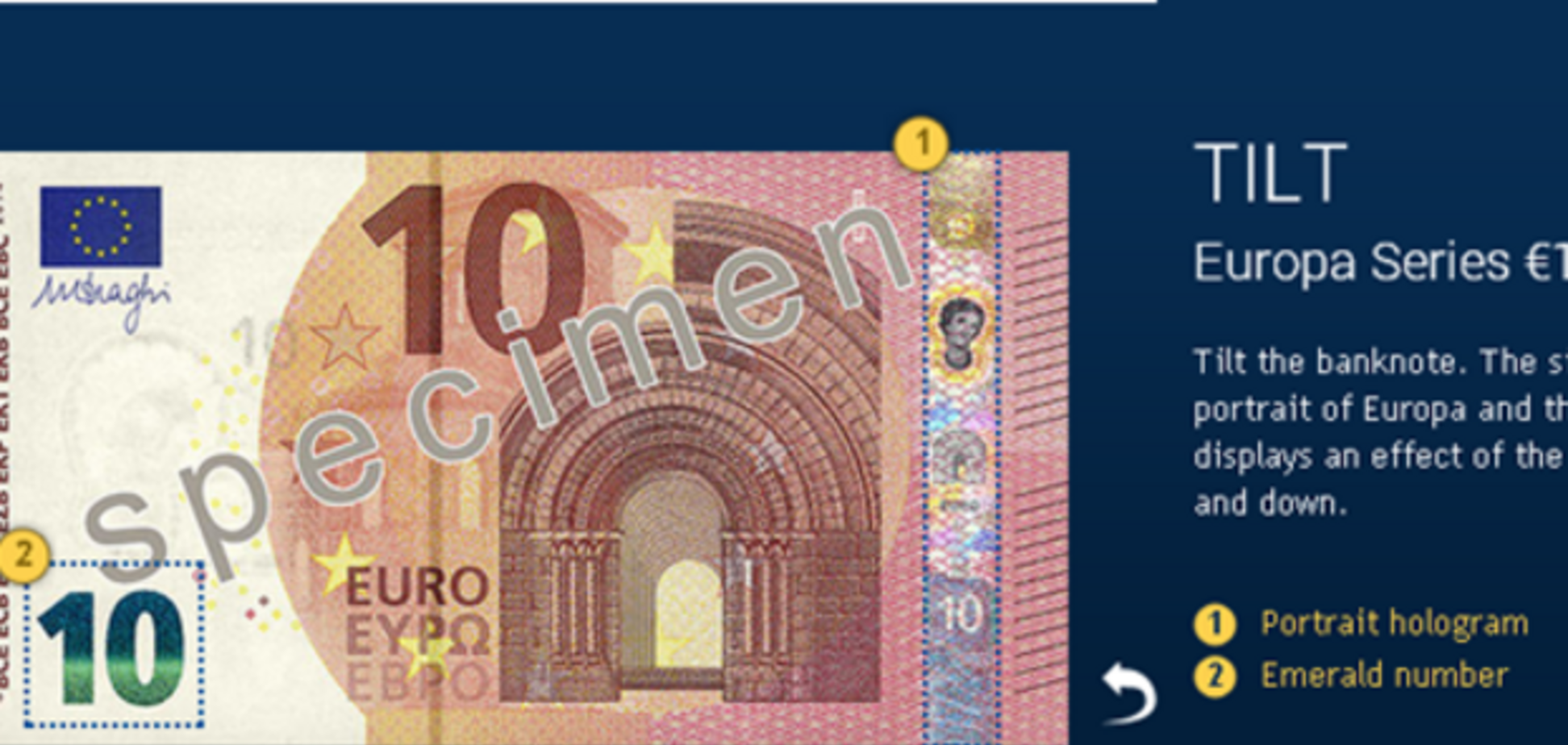 На следующей неделе в еврозоне появится новая купюра в €10