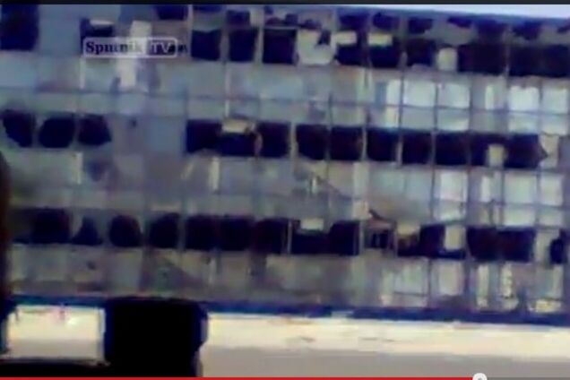 Появилось видео последствий штурма донецкого аэропорта