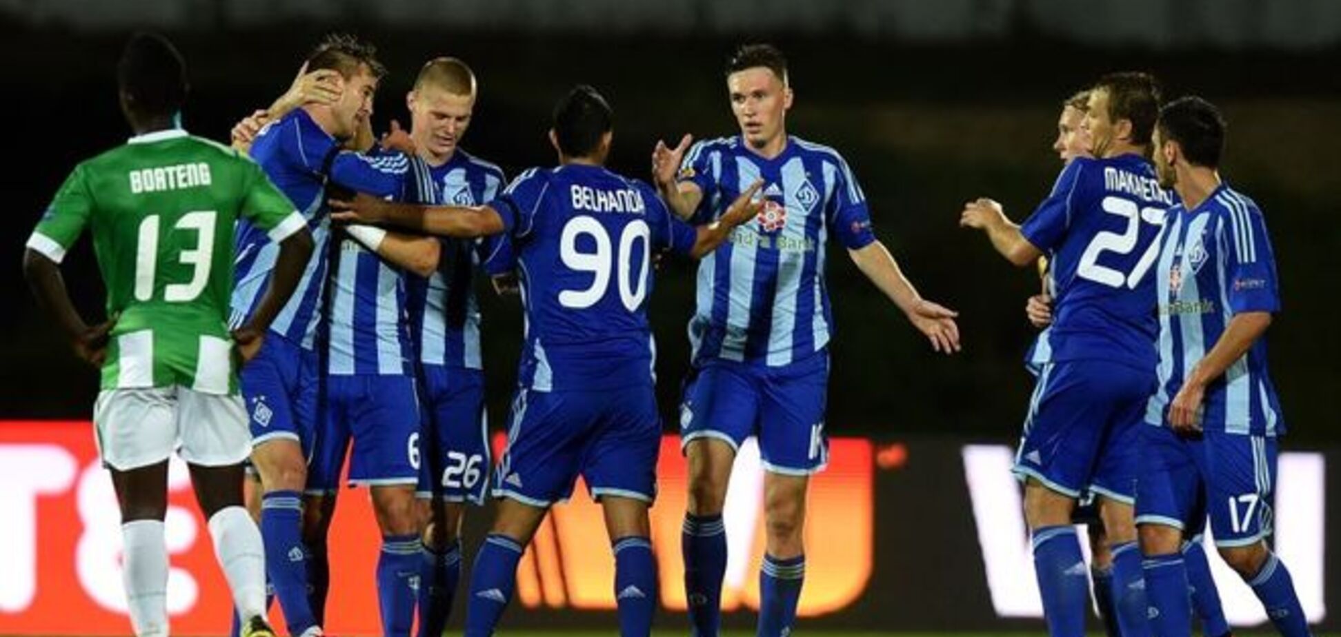 'Динамо' разгромно победило, 'Днепру' не повезло, 'Металлист' упустил ничью в Лиге Европы