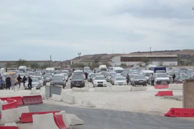 На керченской переправе образовался автомобильный коллапс