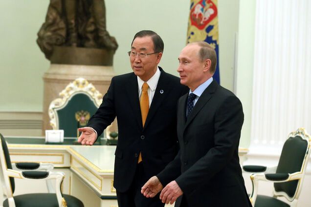 Путин божится генсеку ООН содействовать перемирию на Донбассе
