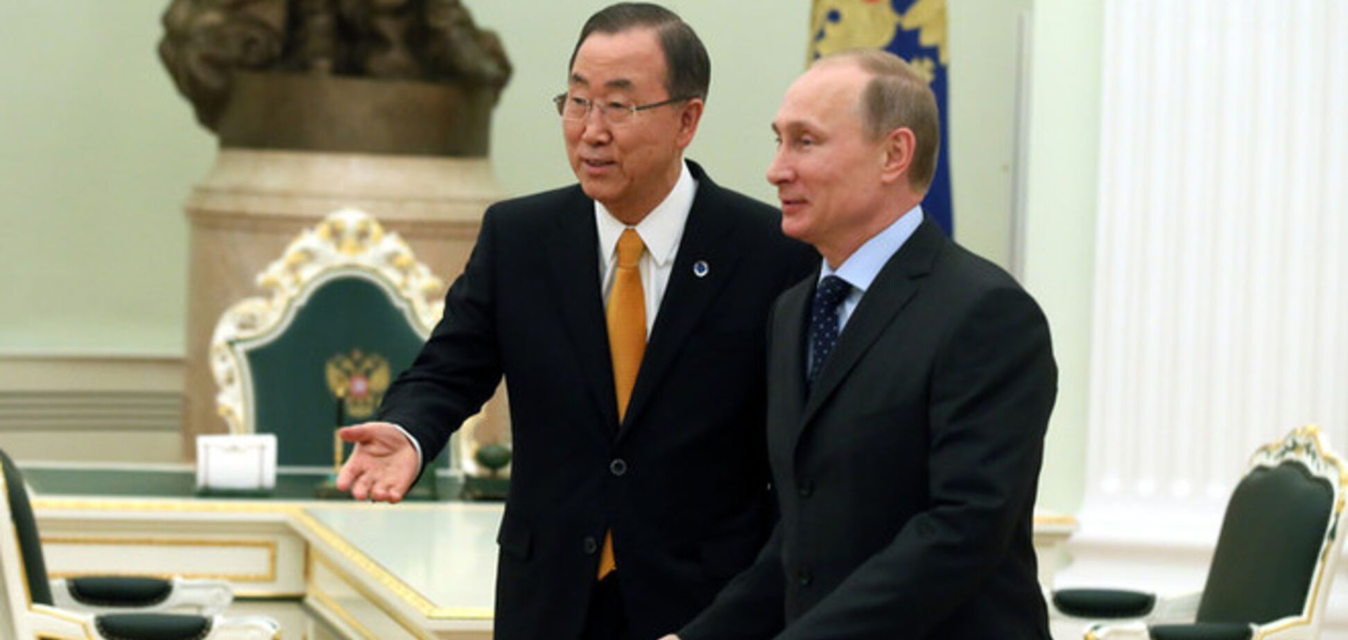 Путин божится генсеку ООН содействовать перемирию на Донбассе