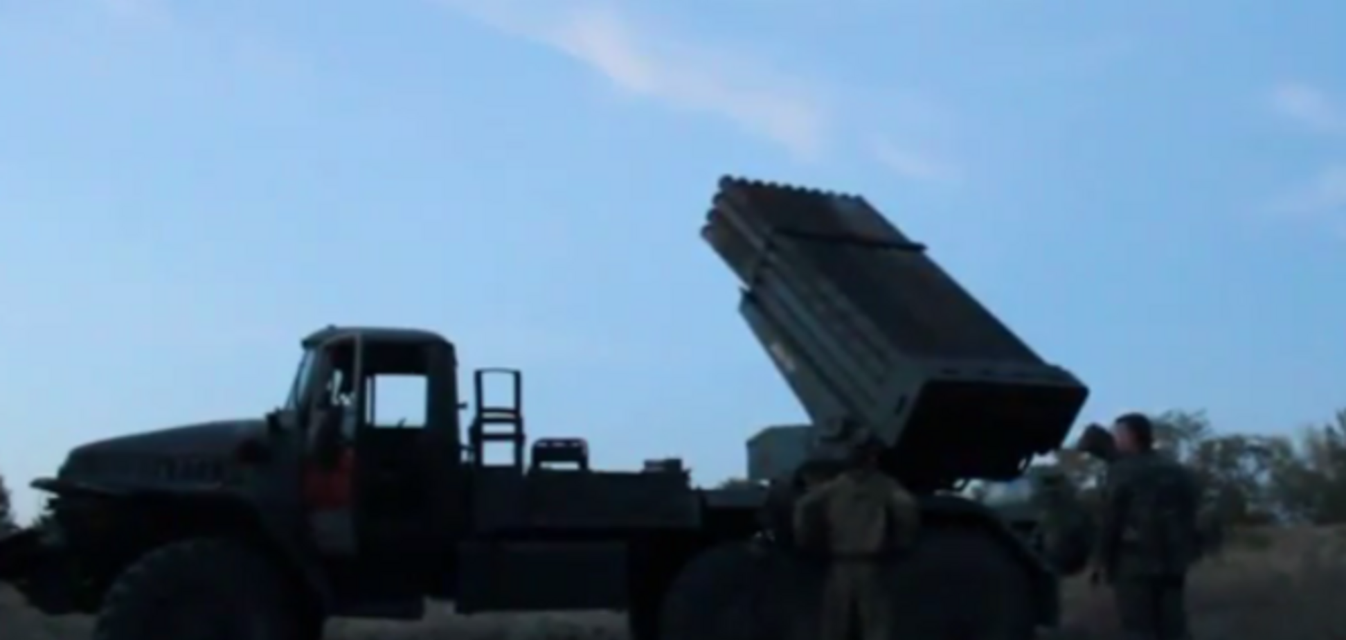 Боевики с хохотом обстреляли 'Градами' позиции сил АТО. Видеофакт