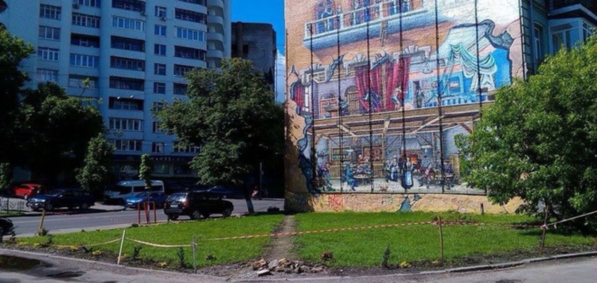 Вместо граффити Старого города в центре Киева появится другой рисунок