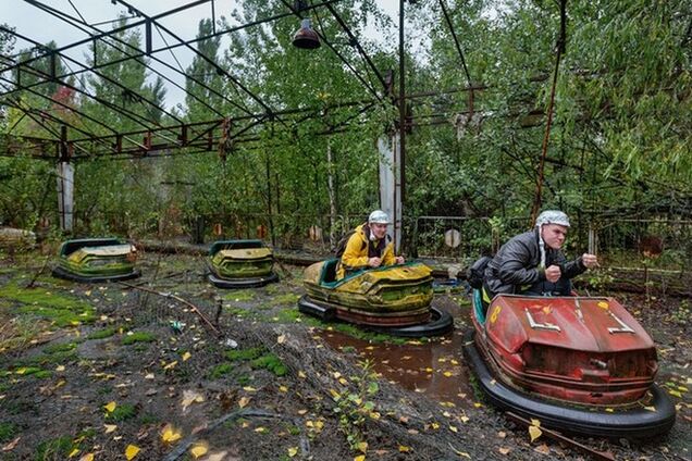 Туристы в Чернобыле