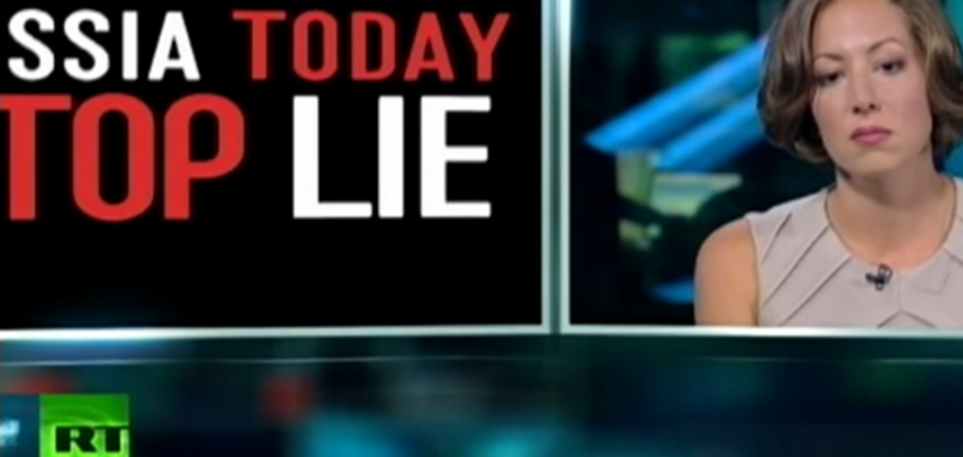 Коллектив Russia Today в прямом эфире попросили не врать об Украине