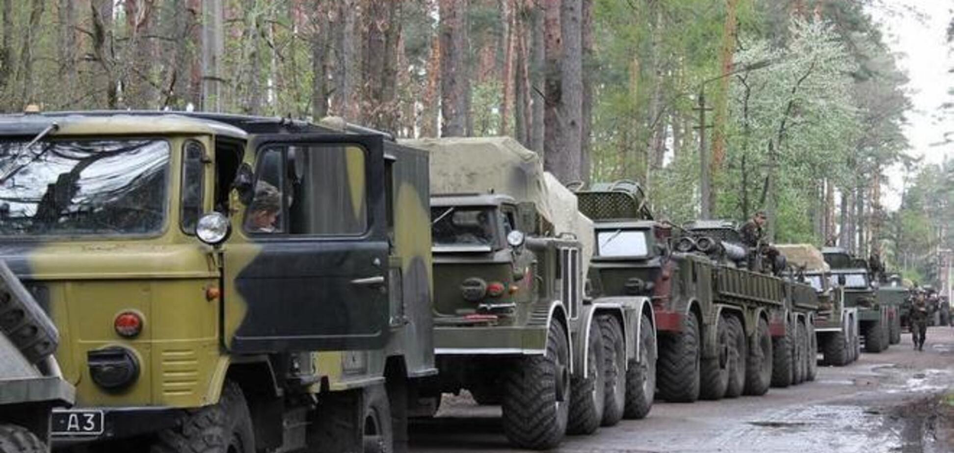 Колонна военной техники в Харькове напугала горожан 