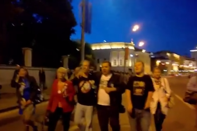 В Москве на день города спели гимн Украины