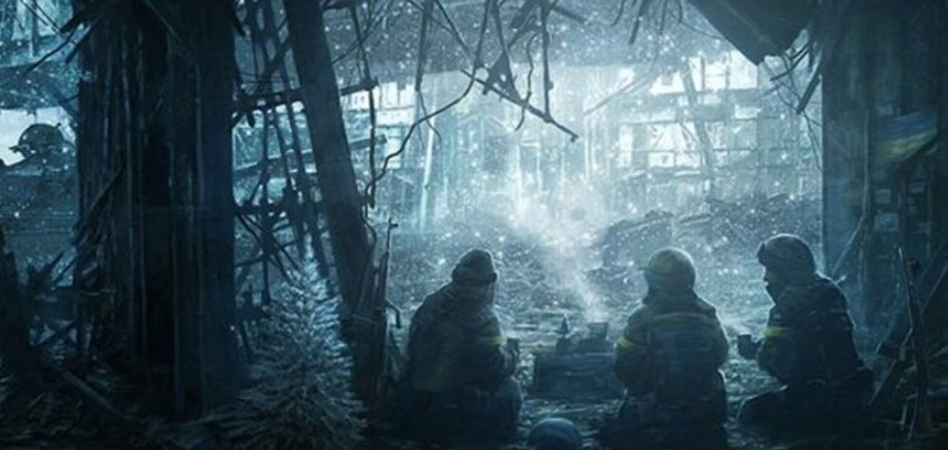 Словацкий художник посвятил 'киборгам' свою картину