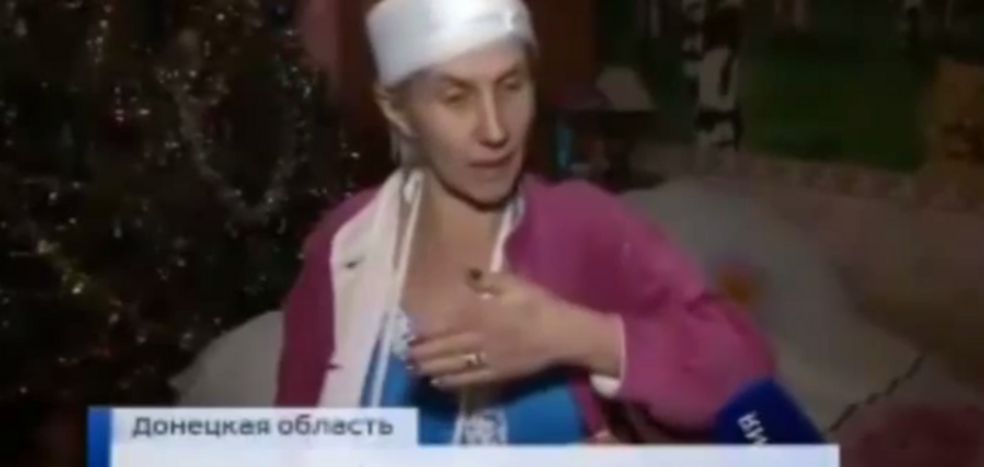 Кремлевское ТВ показало фейковую жертву теракта под Волновахой: видеофакт