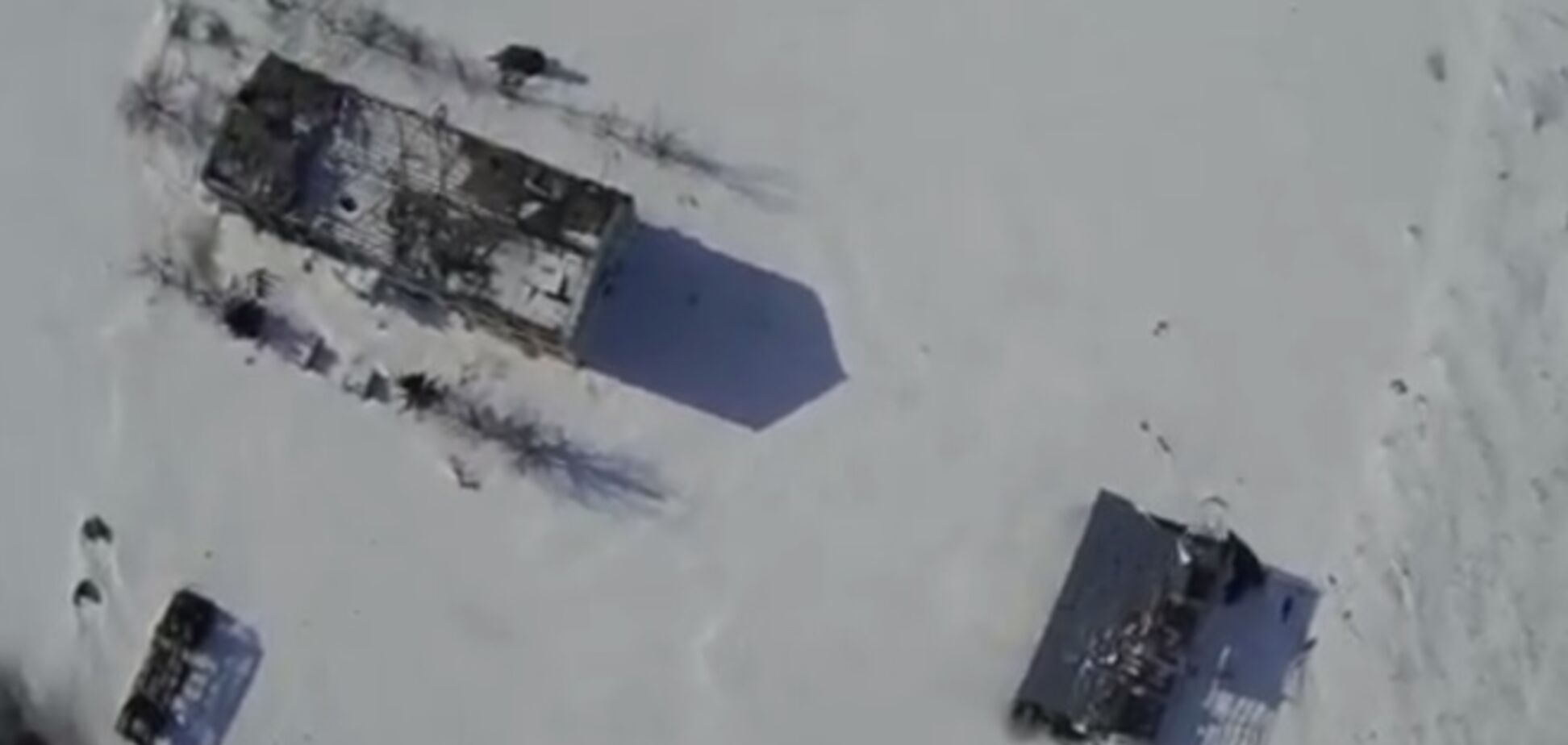 Опубликовано видео руин донецкого аэропорта с высоты птичьего полета