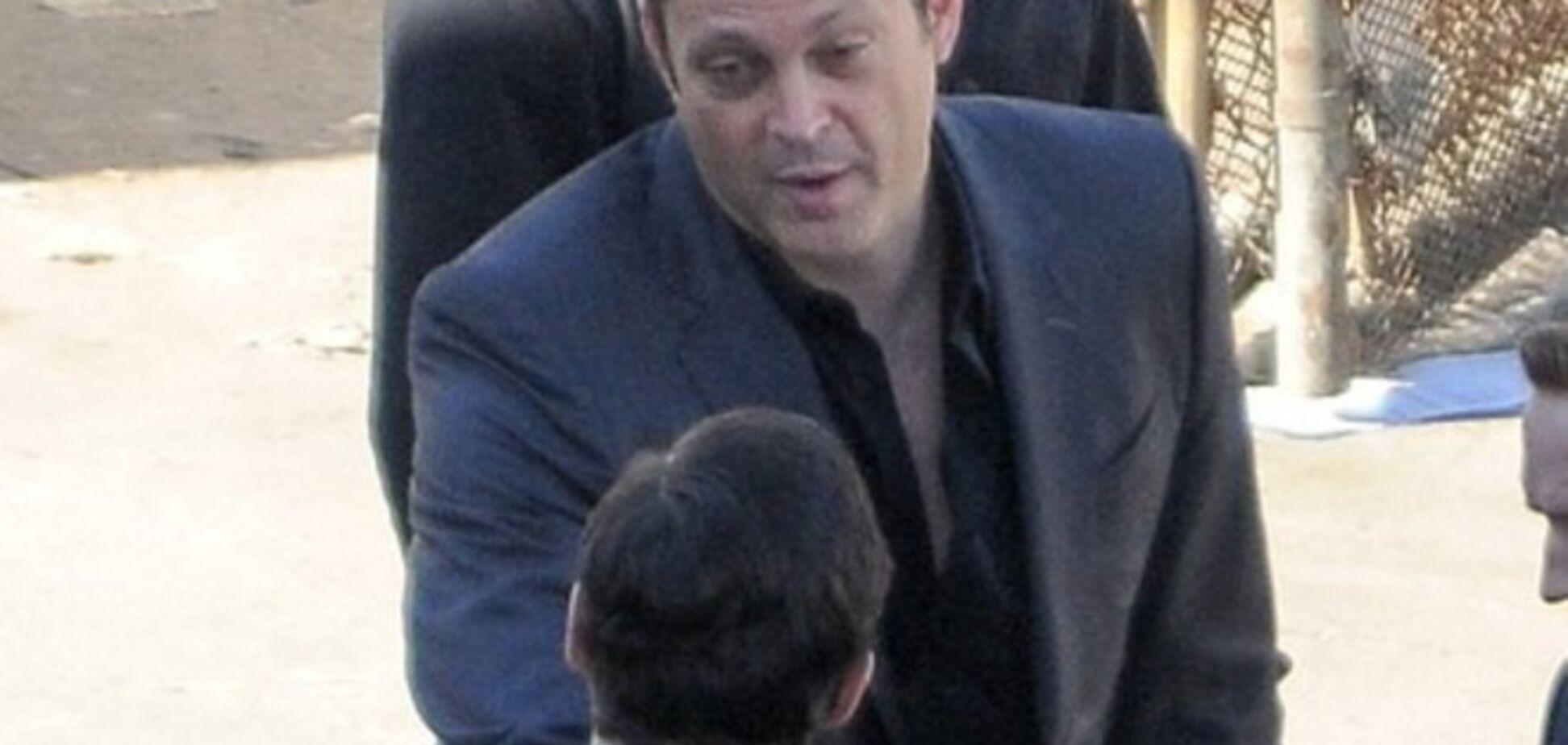 Винс Вон на съемках 'Настоящего детектива'