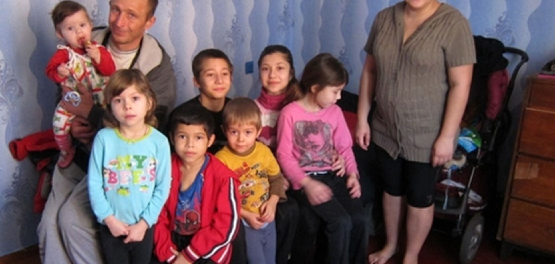 Беременная мать семерых детей обосновалась вне зоны АТО благодаря неравнодушным людям