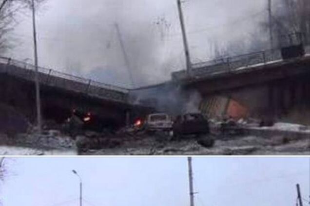 Бои за донецкий аэропорт продолжаются, взорван мост. Фото и видеофакт