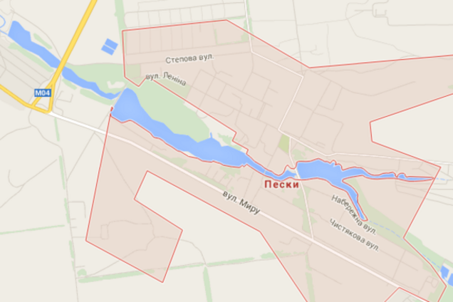 400 боевиков пытались вытеснить воинов АТО из Песок, но с потерями отступили