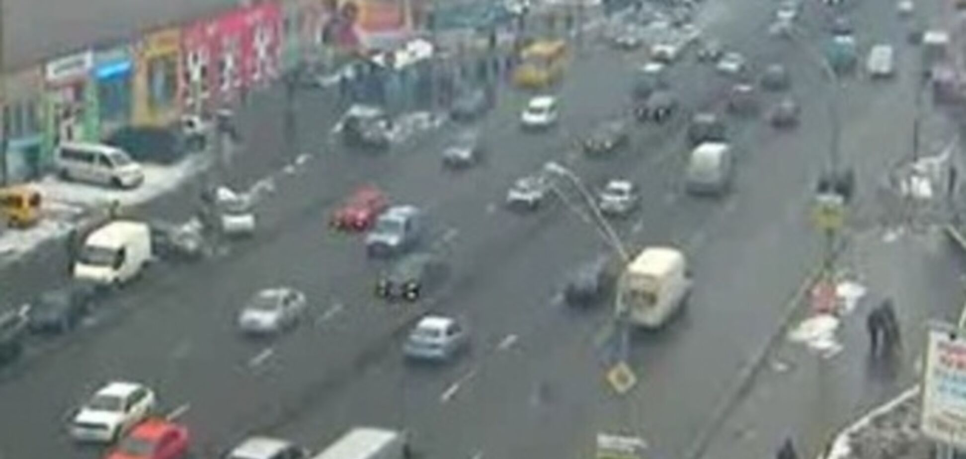 Рекордная пробка на дорогах Киева растянулась на 7,5 км