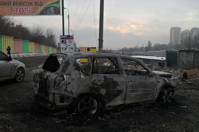 Взрыв автомобиля в Киеве: опубликовано видео