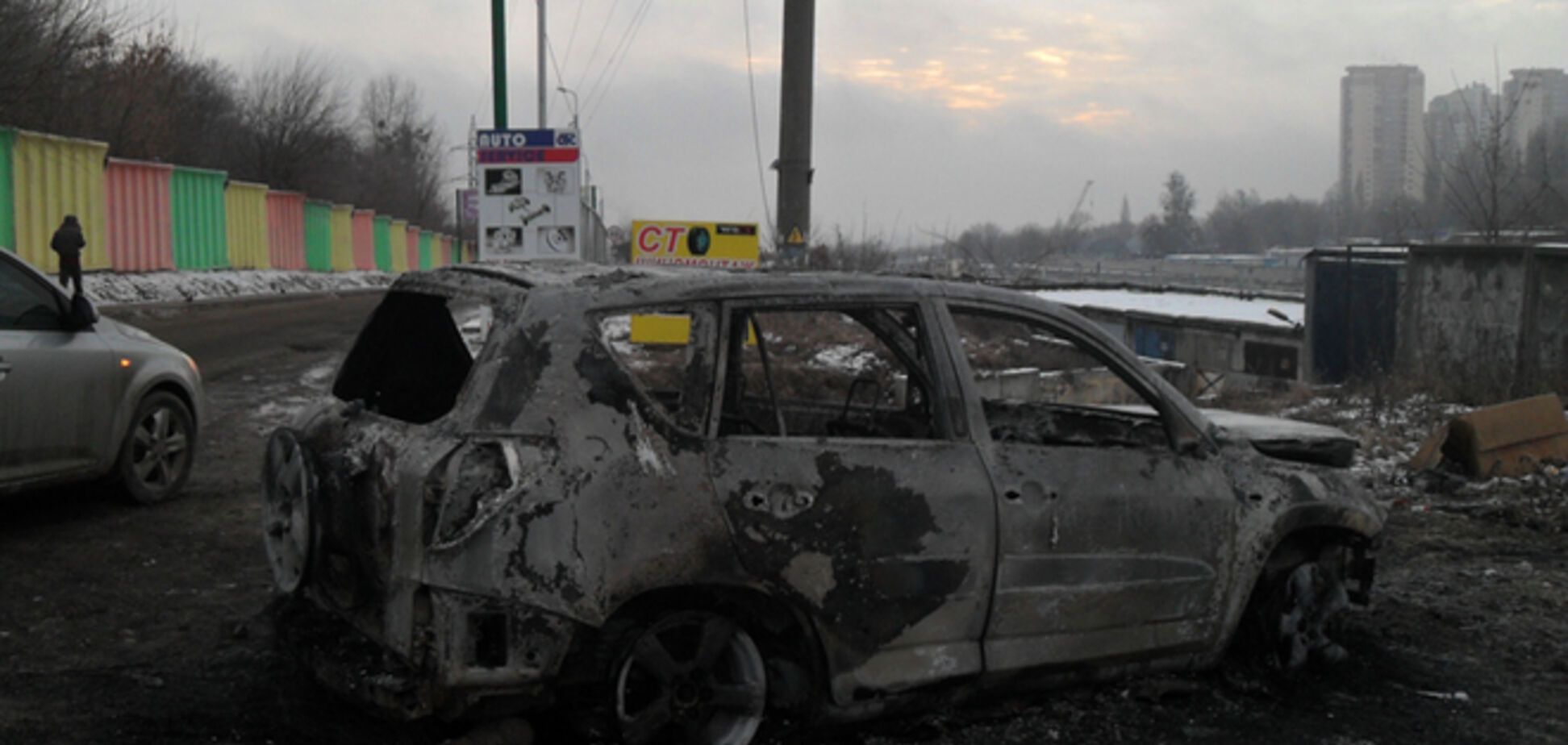 Взрыв автомобиля в Киеве: опубликовано видео
