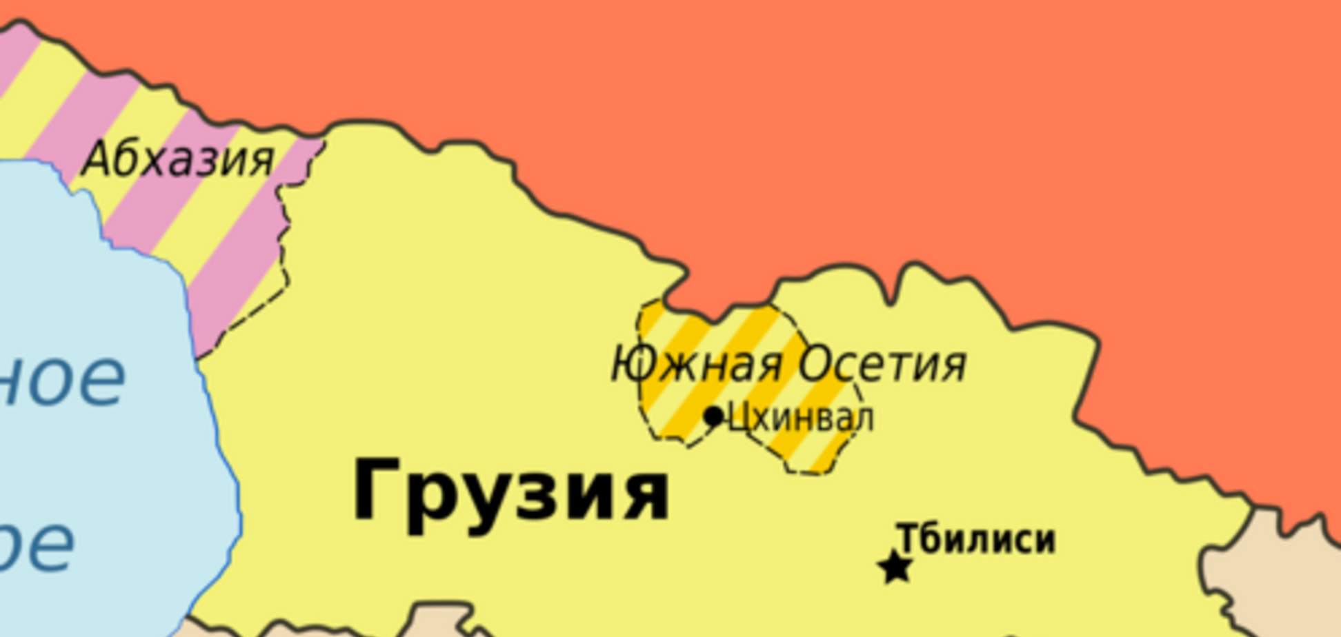 Оккупированная Южная Осетия отправила в Россию договор о 'глубокой интеграции'