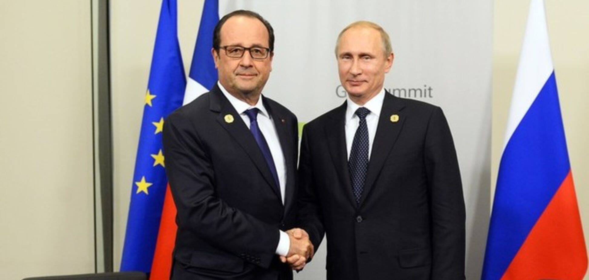 Олланд назвал условия снятия санкций против России