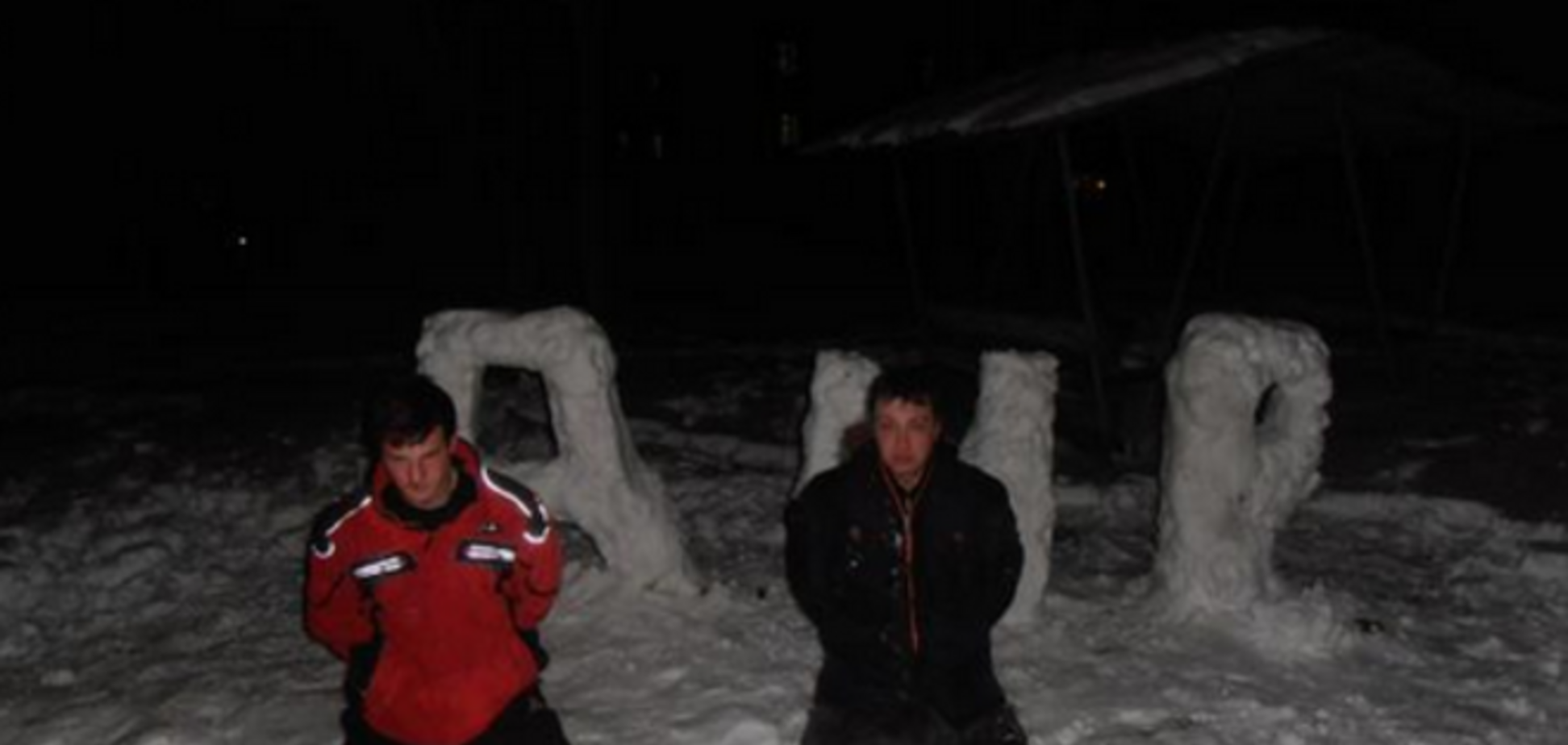У Дніпродзержинську впіймали снігових 'скульпторів' 'ДНР': фотофакт