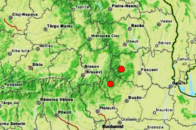Румынское землетрясение в третий раз за неделю достигло Одесщины