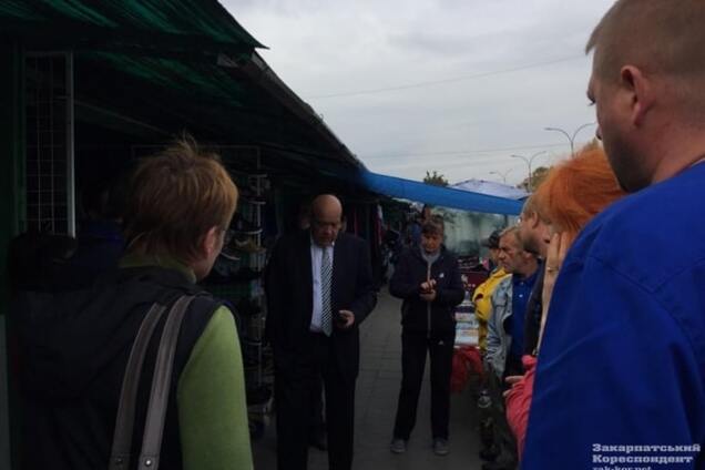 Москаля 'поймали' на Пьяном рынке в Ужгороде: опубликованы фото