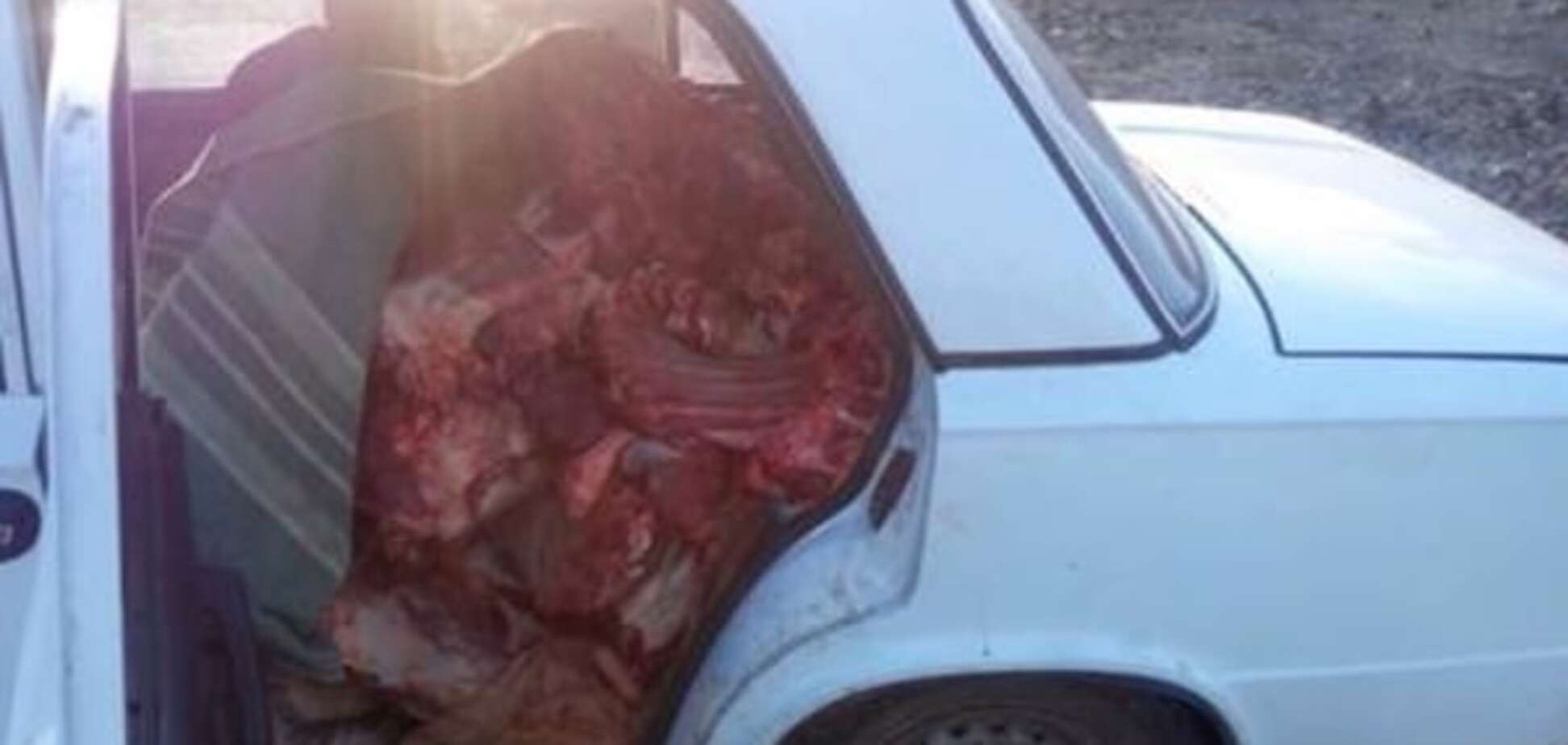 СБУ перехватила машину 'нафаршированную' мясом, которая ехала к террористам 'ЛНР': фотофакт