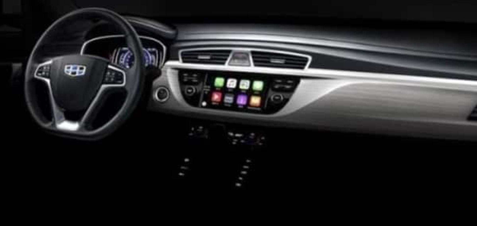 Новый внедорожник Geely получит панель приборов в стиле iPhone