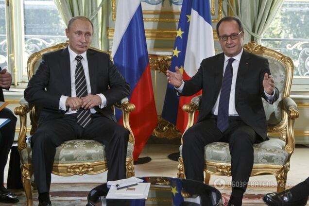 Путін і Олланд в Парижі почали переговори за зачиненими дверима