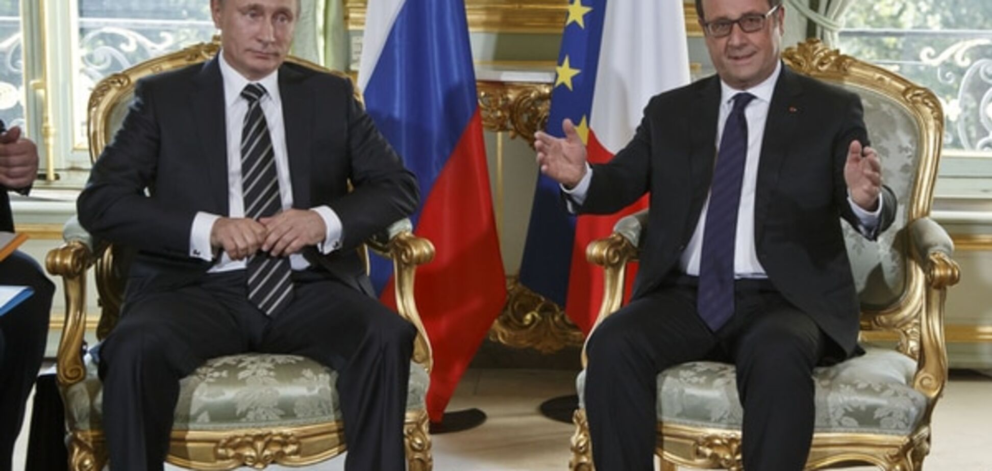 Путін і Олланд в Парижі почали переговори за зачиненими дверима