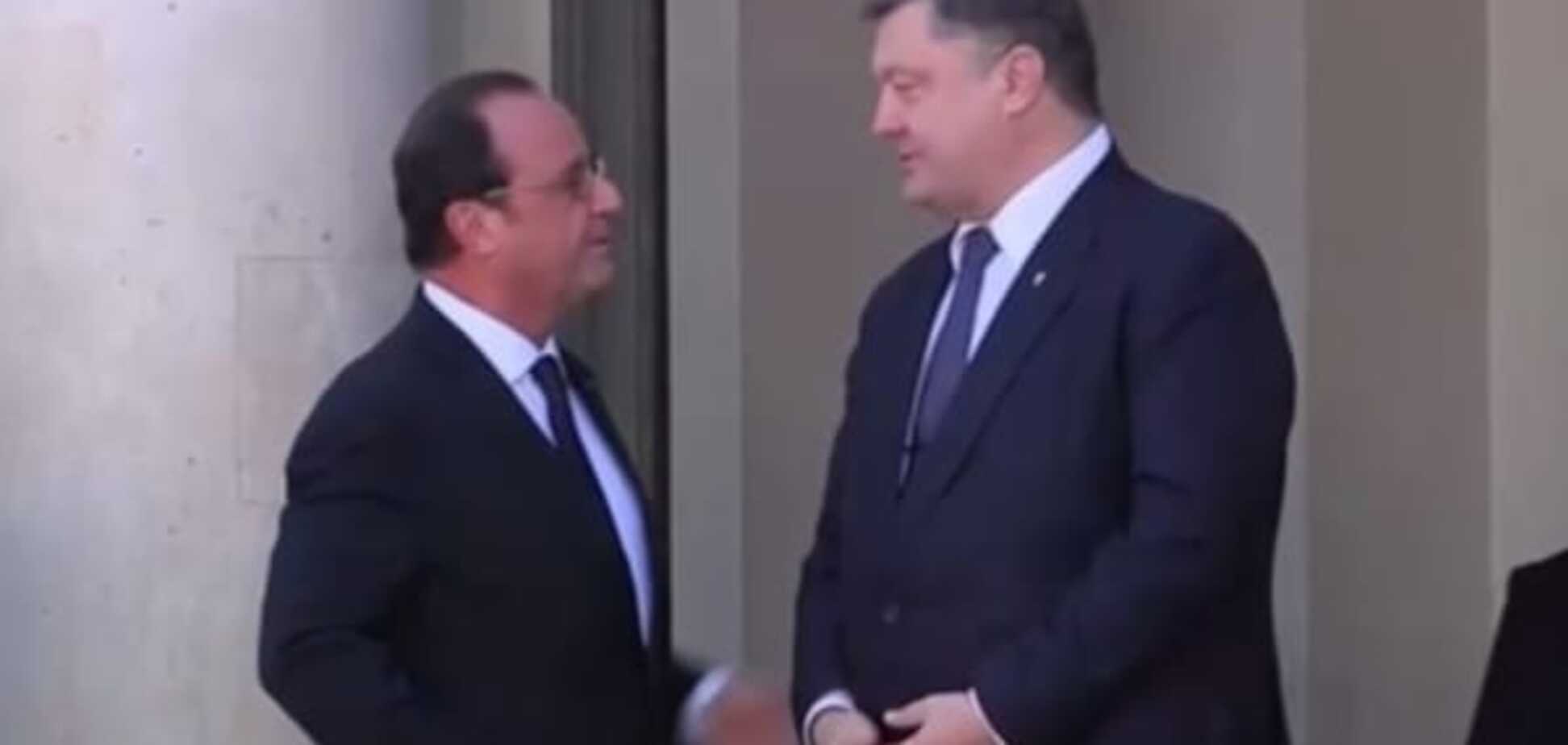 Порошенко и Меркель прибыли в Елисейский дворец решать судьбу Донбасса: опубликованы фото