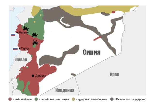 Кто и с кем воюет в Сирии: опубликована инфографика