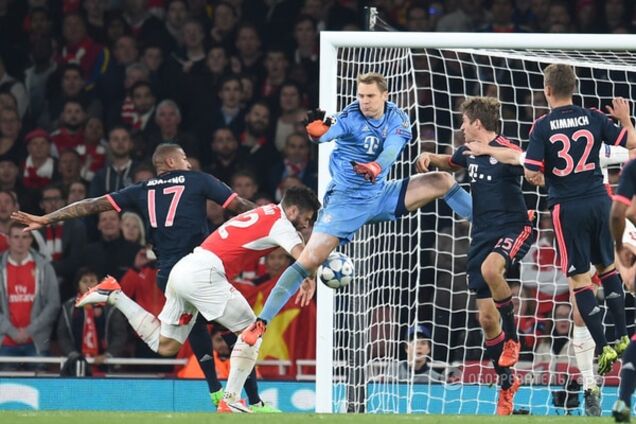 'Бавария' сенсационно легко проиграла 'Арсеналу': видео-обзор матча