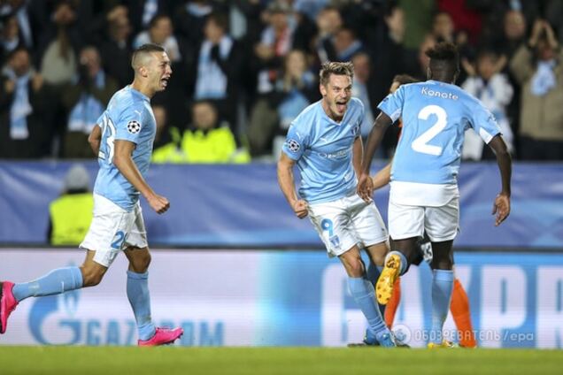 Мальмё - Шахтер - 1-0: видео-обзор матча