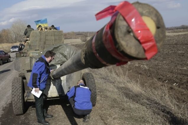Силы АТО начали отвод вооружений на Мариупольском направлении