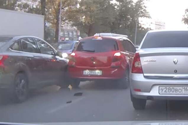 У Росії голуб став причиною ДТП із трьох машин: відео події